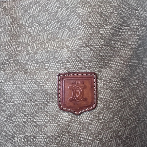 Celine Macadam Canvas Handbag Beige/brown. 
Pre-loved. Authentic. - Picture 3 of 7